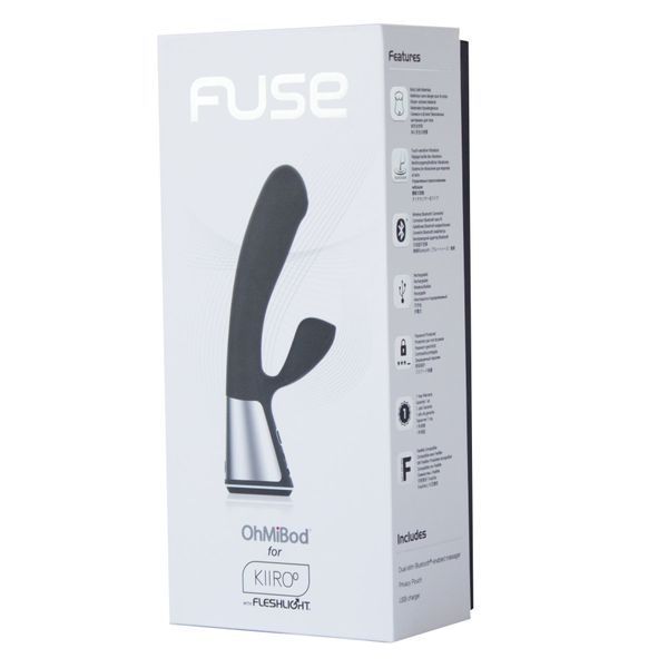 Інтерактивний вібратор-кролик Ohmibod Fuse for Kiiroo Black &mdash; смарт секс-іграшка з керуванням зі смартфону | фото з сайту Ass In Bath