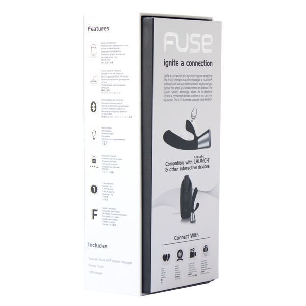 Інтерактивний вібратор-кролик Ohmibod Fuse for Kiiroo Black &mdash; смарт секс-іграшка з керуванням зі смартфону | фото з сайту Ass In Bath