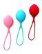 Вагінальні кульки Satisfyer Strengthening Balls (3шт), діаметр 3,8 см, маса 62-82-98г, монолітні 2