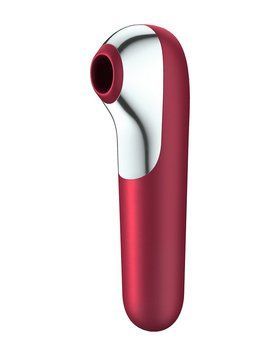 Смарт-вібратор та вакуумний стимулятор 2в1 Satisfyer Dual Love Pink &mdash; вакуумний вібратор, фото товару | купити в магазині Ass In Bath