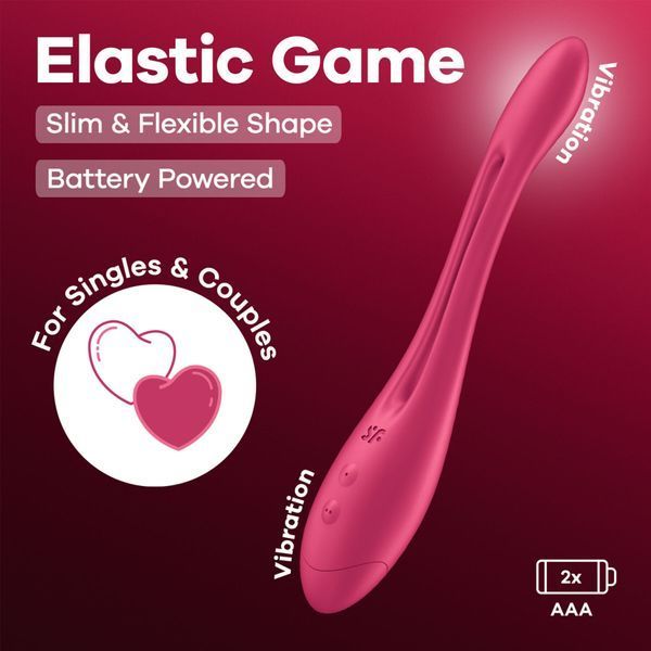 Універсальний гнучкий вібратор для пар Satisfyer Elastic Game Battery Series &mdash; вібратор для пар, фото | купити онлайн у Ass In Bath