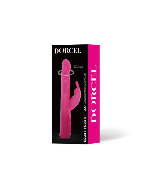 Вибратор-кролик Dorcel Baby Rabbit Magenta 2.0 с жемчужным массажем и вращающейся головкой