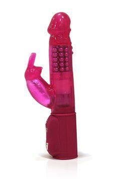 Вібратор-кролик Dorcel Orgasmic Rabbit Pink з перлинним масажем &mdash; Вібратори-кролики, фото | купити онлайн у Ass In Bath