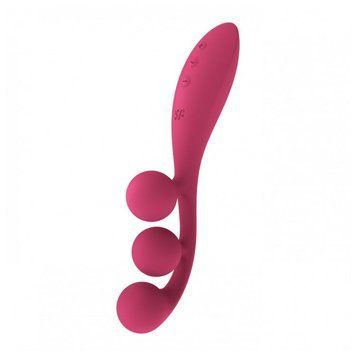 Універсальний вібратор Satisfyer Tri Ball 1, 3 мотори, гнеться &mdash; Вібратори-кролики, фото | купити онлайн у Ass In Bath
