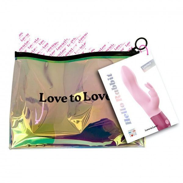 Вібратор-кролик Love To Love Hello Rabbit Rose з гнучким стовбуром і стимуляцією точки G, 2 мотори &mdash; Вібратори-кролики, фото | купити онлайн у Ass In Bath