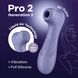 Вакуумний кліторальний стимулятор Satisfyer Pro 2 Generation 3 with Liquid Air Lilac 2