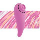 Пульсатор для клітора плюс вібратор FeelzToys - FemmeGasm Tapping & Tickling Vibrator Pink &mdash; міні-вібратор, фото | купити онлайн у Ass In Bath