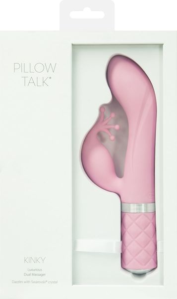 Роскошный вибратор-кролик Pillow Talk - Kinky Pink с кристаллом Сваровски, мощный