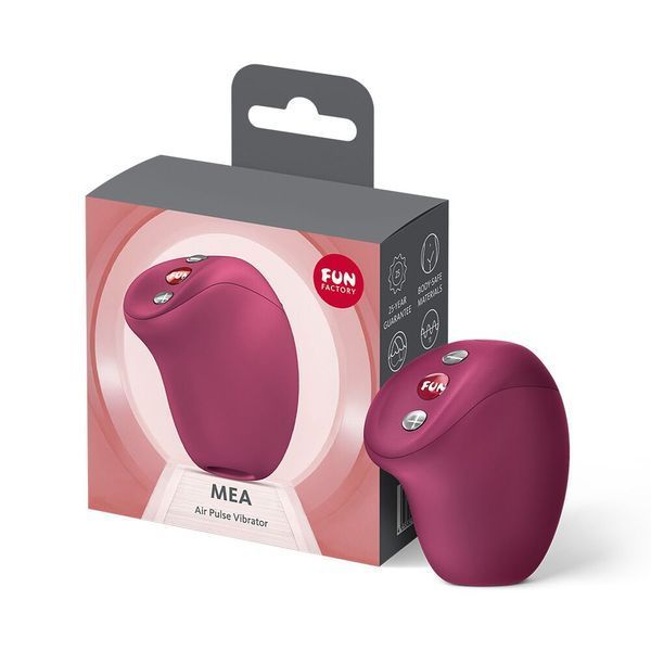 Вакуумний стимулятор Fun Factory MEA Wine Red, унікальні режими, функція посторгазм &mdash; вакуумний вібратор, фото товару | купити в магазині Ass In Bath