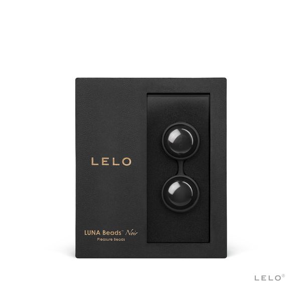 Вагинальные шарики LELO Luna Beads Noir Black, смещенный центр тяжести, диаметр 2,9 см, 2х37 г