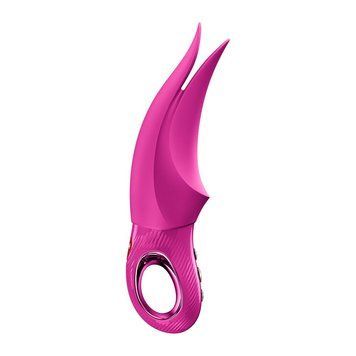 Вібратор для клітора Fun Factory VOLTA Magenta, гнучкий подвійний кінчик &mdash; міні-вібратор, фото | купити онлайн у Ass In Bath