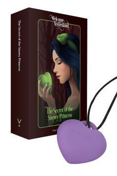 Мінівібратор &laquo;Сердечко&raquo; FairyGasm PleasureStone violet, 9 режимів, на шнурку &mdash; міні-вібратор, фото | купити онлайн у Ass In Bath
