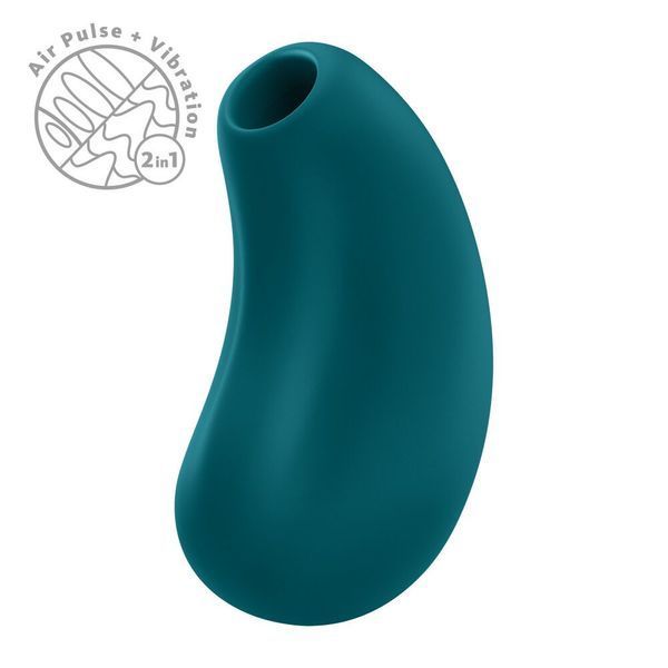 Вакуумний стимулятор з вібрацією Fun Factory Cherie Bottle Green, 11 + 12 режимів роботи, перезаряджуваний &mdash; вакуумний вібратор, фото товару | купити в магазині Ass In Bath