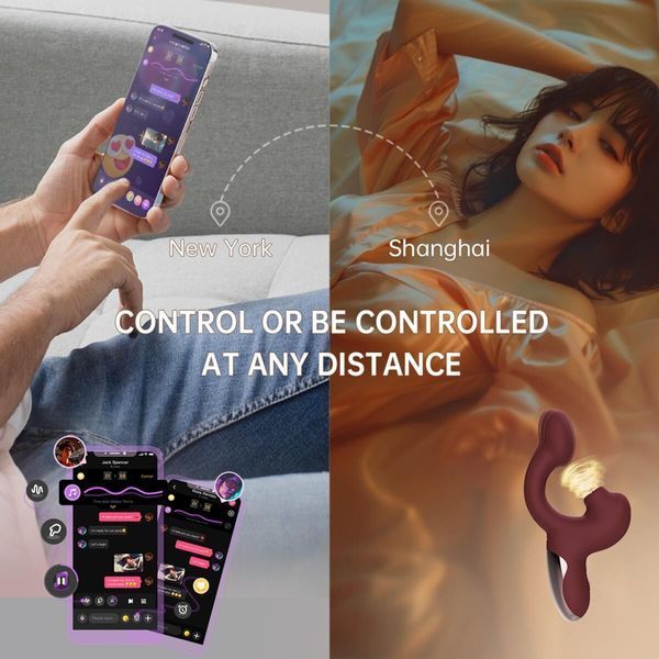 Смарт-вібратор Magic Motion Ponder Purple, подвійна стимуляція, віброяйце+язичок для клітора &mdash; Вібратори-кролики, фото | купити онлайн у Ass In Bath