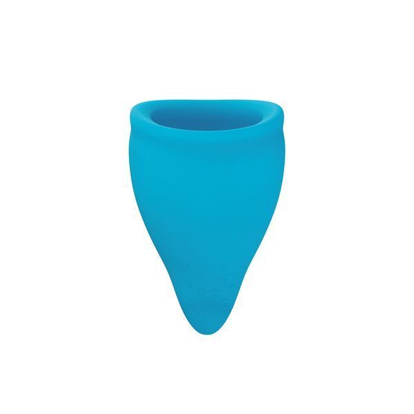 Менструальна чаша Fun Factory FUN CUP SIZE A, бірюзова, багаторазова, діаметр 4 см, об&rsquo;єм 20 мл &mdash; менструальні чаши, фото | купити онлайн у Ass In Bath