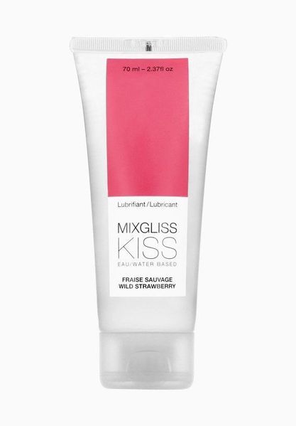 Лубрикант на водній основі MixGliss KISS Wild Strawberry (70 мл) Дика Полуничка