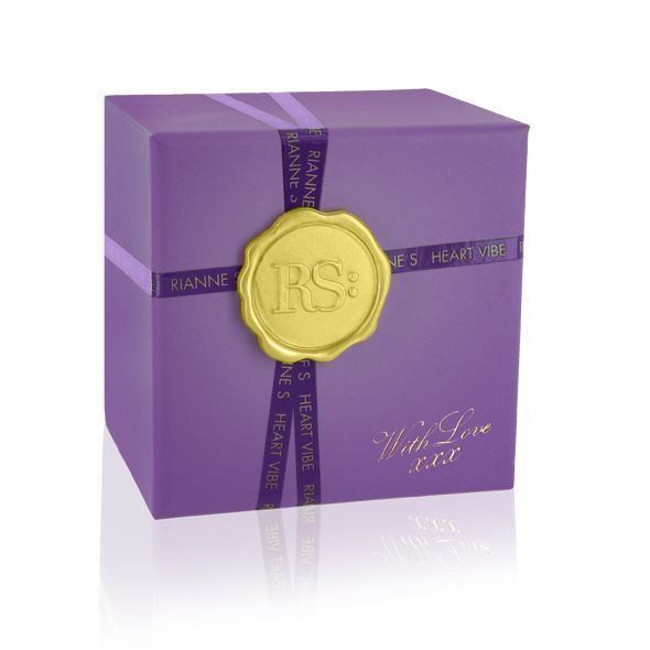 Вібратор-сердечко Rianne S: Heart Vibe Purple, 10 режимів, медичний силікон, подарункове паковання &mdash; міні-вібратор, фото | купити онлайн у Ass In Bath