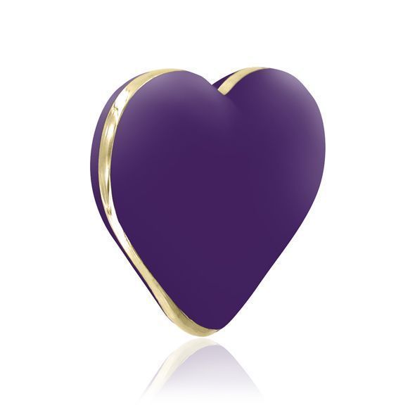 Вібратор-сердечко Rianne S: Heart Vibe Purple, 10 режимів, медичний силікон, подарункове паковання &mdash; міні-вібратор, фото | купити онлайн у Ass In Bath