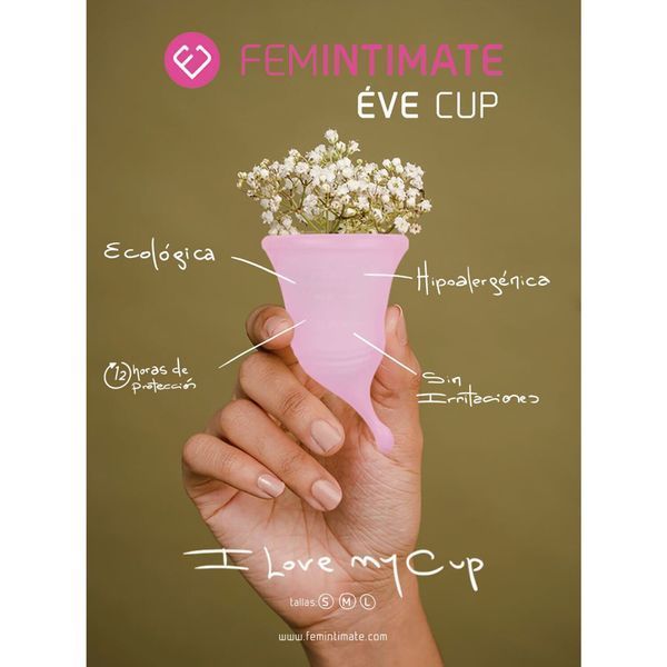 Менструальна чаша Femintimate Eve Cup New розмір L, об&rsquo;єм &mdash; 50 мл, ергономічний дизайн &mdash; менструальні чаши, фото | купити онлайн у Ass In Bath