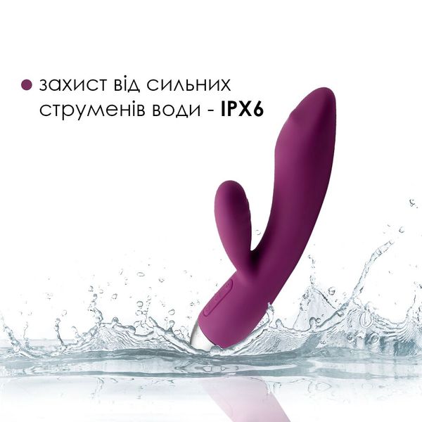 Вібратор-кролик із перлинною стимуляцією точки G Svakom Trysta Violet