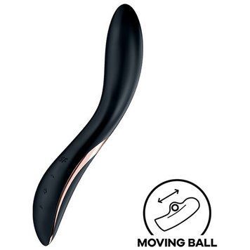 Вібратор із перлинною стимуляцією точки G Satisfyer Rrrolling Explosion Black &mdash; вібратор для точки G, фото | купити онлайн у Ass In Bath