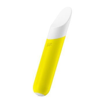 Мінівібратор з гнучким язичком Satisfyer Ultra Power Bullet 7 Yellow &mdash; міні-вібратор, фото | купити онлайн у Ass In Bath