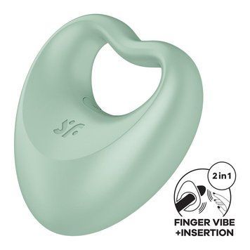 Вібратор на палець та ерекційне кільце 2в1 Satisfyer Perfect Pair 3 &mdash; вібратор на палець, фото | купити онлайн у Ass In Bath