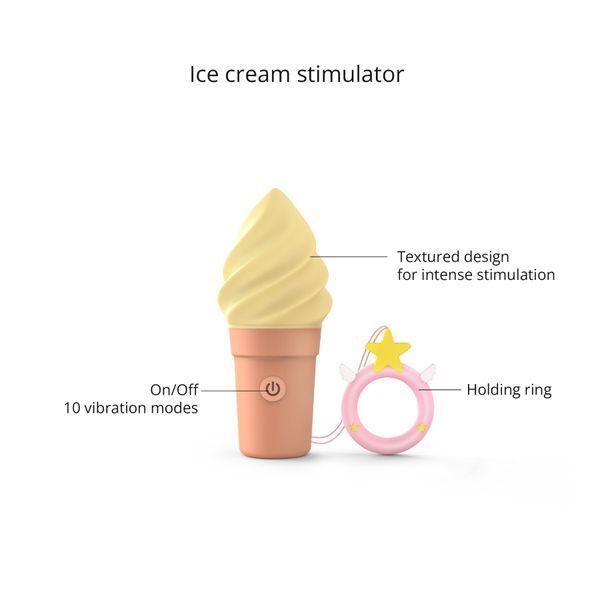Вібратор-морозиво Love To Love CAND'ICE &mdash; VANILLA POP &mdash; міні-вібратор, фото | купити онлайн у Ass In Bath