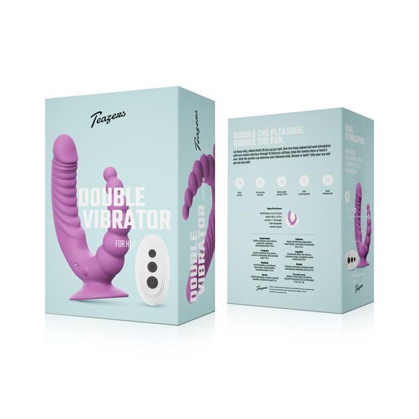 Подвійний вібратор Teazers Double Vibrator &mdash; класичний вібратор, фото | купити онлайн у Ass In Bath