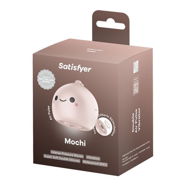Вакуумний кліторальний стимулятор Satisfyer Mochi Beige &mdash; вакуумний вібратор, фото товару | купити в магазині Ass In Bath