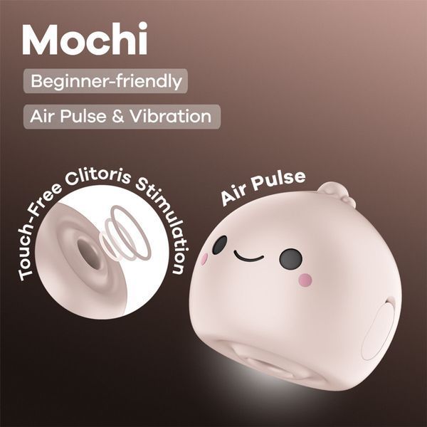 Вакуумний кліторальний стимулятор Satisfyer Mochi Beige &mdash; вакуумний вібратор, фото товару | купити в магазині Ass In Bath