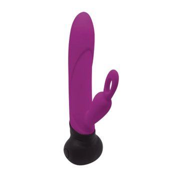 Вібратор з обертанням стовбура Adrien Lastic Mini Bonnie з петелькою для пальчика &mdash; Вібратори-кролики, фото | купити онлайн у Ass In Bath