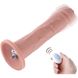 Фаллоимитатор 10.2″ с вибрацией для секс-машин Hismith Silicone Dildo with Vibe, KlicLok, пульт ДУ 1