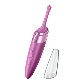 Вібратор для клітора Satisfyer Twirling Delight Berry &mdash; міні-вібратор, фото | купити онлайн у Ass In Bath