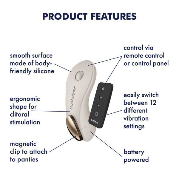 Вібратор у трусики Satisfyer Little Secret Battery Series з пультом ДК &mdash; вібратор під одяг, фото | купити онлайн у Ass In Bath