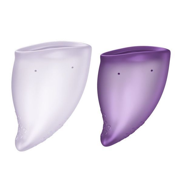 Набір менструальних чаш Fun Factory FUN CUP EXPLORE KIT, 2 шт, Multicolored Violet, об&rsquo;єми 20 та 30 мл &mdash; менструальні чаши, фото | купити онлайн у Ass In Bath