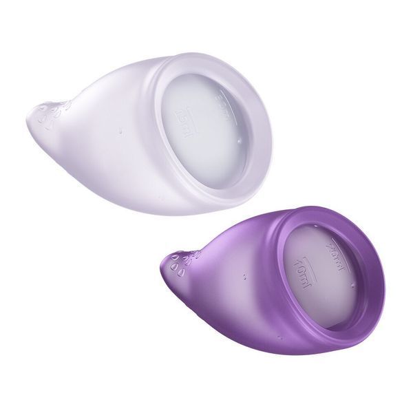 Набір менструальних чаш Fun Factory FUN CUP EXPLORE KIT, 2 шт, Multicolored Violet, об&rsquo;єми 20 та 30 мл &mdash; менструальні чаши, фото | купити онлайн у Ass In Bath