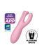 Кліторальний смарт-вібратор Satisfyer Threesome 4 Pink з трьома пальчиками &mdash; міні-вібратор, фото | купити онлайн у Ass In Bath