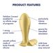 Анальна смарт-пробка з вібрацією Satisfyer Intensity Plug Gold 6