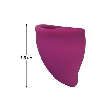 Менструальна чаша Fun Factory FUN CUP SIZE B, бордова, багаторазова, діаметр 4,3 см, об&rsquo;єм 30 мл &mdash; менструальні чаши, фото | купити онлайн у Ass In Bath