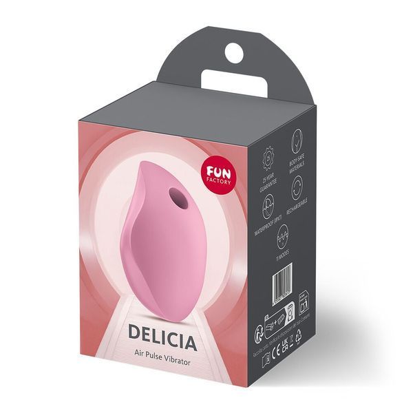 Вакуумний стимулятор Fun Factory Delicia Rose, 11 режимів роботи, перезаряджуваний &mdash; вакуумний вібратор, фото товару | купити в магазині Ass In Bath