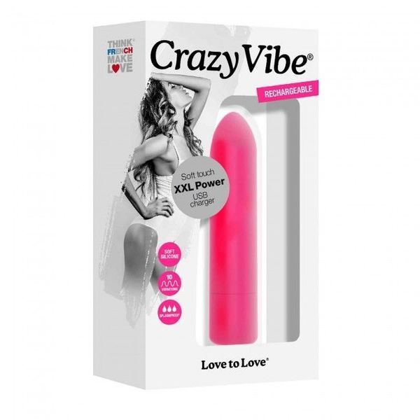 Віброкуля Love To Love Crazy Vibe перезаряджувана &mdash; міні-вібратор, фото | купити онлайн у Ass In Bath
