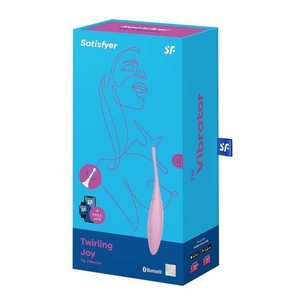 Смарт-вібратор для клітора Satisfyer Twirling Joy Pink &mdash; міні-вібратор, фото | купити онлайн у Ass In Bath