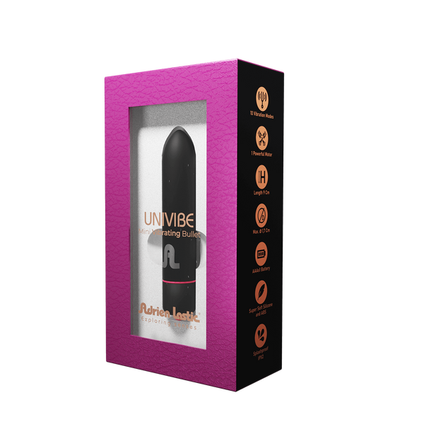 Віброкуля Adrien Lastic Univibe, 10 режимів роботи, силікон, на батарейках &mdash; міні-вібратор, фото | купити онлайн у Ass In Bath