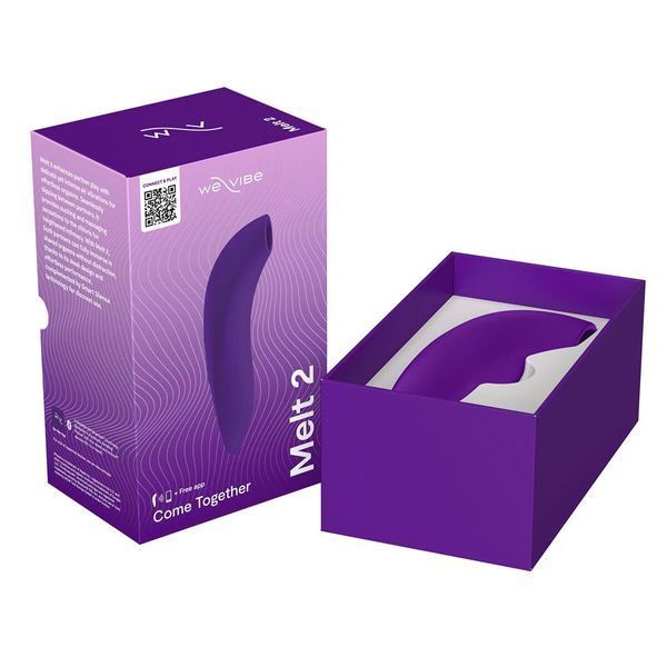 Вакуумний смарт-стимулятор для пар We-Vibe Melt 2 Purple &mdash; вакуумний вібратор, фото товару | купити в магазині Ass In Bath