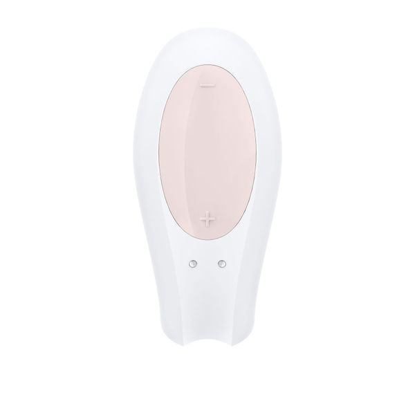 Смартвібратор для пар Satisfyer Double Joy White із широким кліторальним стимулятором