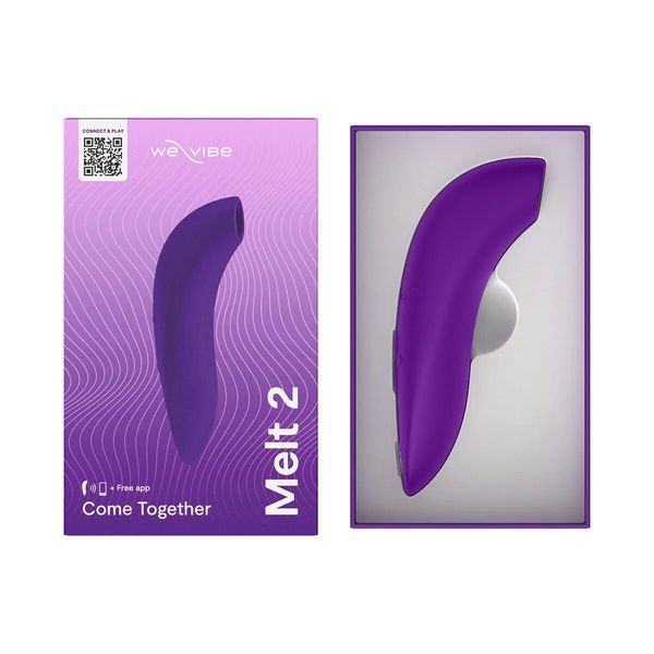 Вакуумний смарт-стимулятор для пар We-Vibe Melt 2 Purple &mdash; вакуумний вібратор, фото товару | купити в магазині Ass In Bath