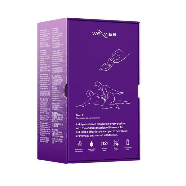 Вакуумний смарт-стимулятор для пар We-Vibe Melt 2 Purple &mdash; вакуумний вібратор, фото товару | купити в магазині Ass In Bath