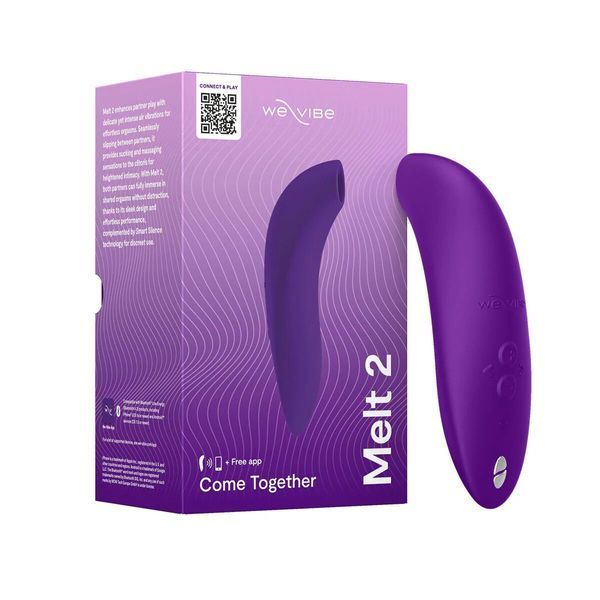 Вакуумний смарт-стимулятор для пар We-Vibe Melt 2 Purple &mdash; вакуумний вібратор, фото товару | купити в магазині Ass In Bath