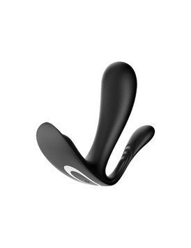 Подвійний смарт-вібратор у трусики Satisfyer Top Secret+ Black &mdash; вібратор під одяг, фото | купити онлайн у Ass In Bath